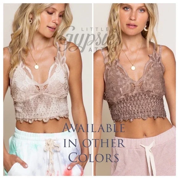 POL Longline Mineral Wash Lace Bralette - Picture 11 of 12